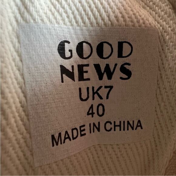 Good News Oatmeal Canvas Opal Core Chunky Sneakers - EU 40 US Women 9 US Men 7 - Picture 13 of 13